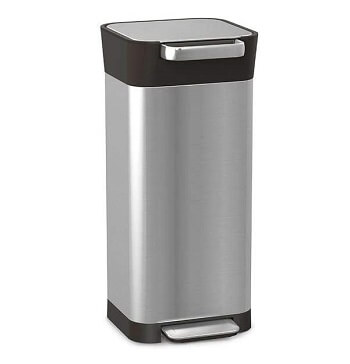 Stainless steel free standing trash compactor