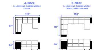 Sectional Sofa Dimensions (Sizes Guide)