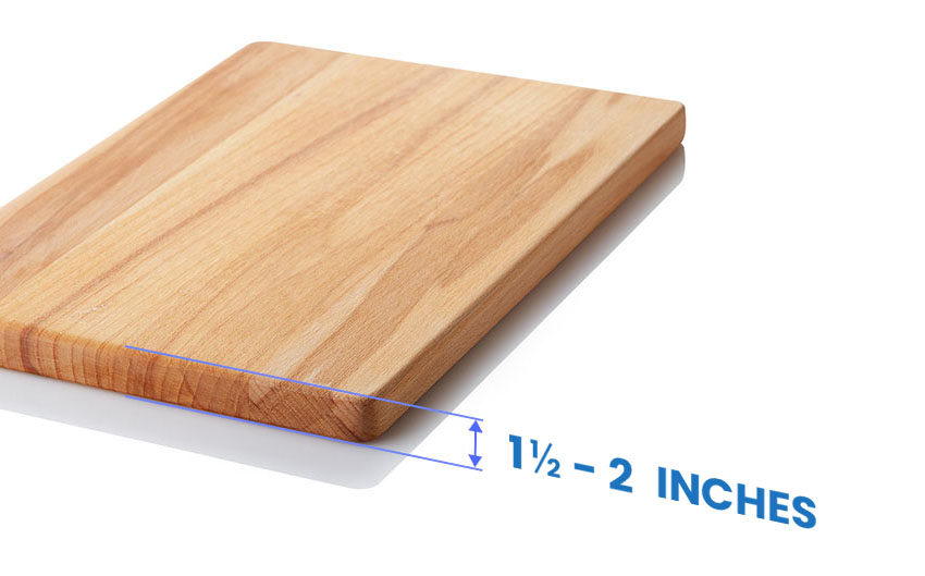 Chopping board thickness