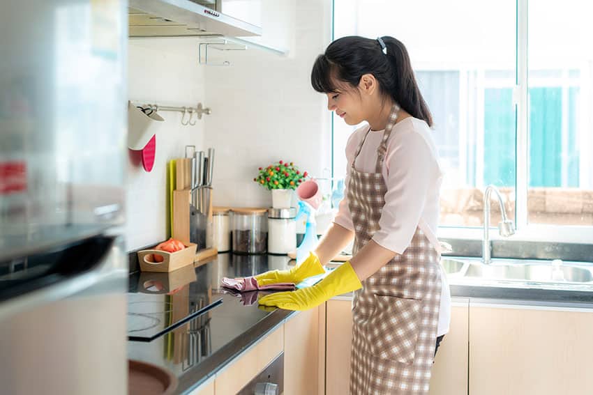 Countertop cleaning