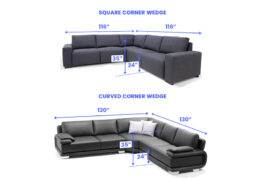 Sectional Sofa Dimensions (Sizes Guide) - Designing Idea