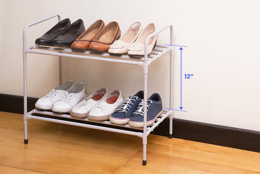 Shoe shelf height