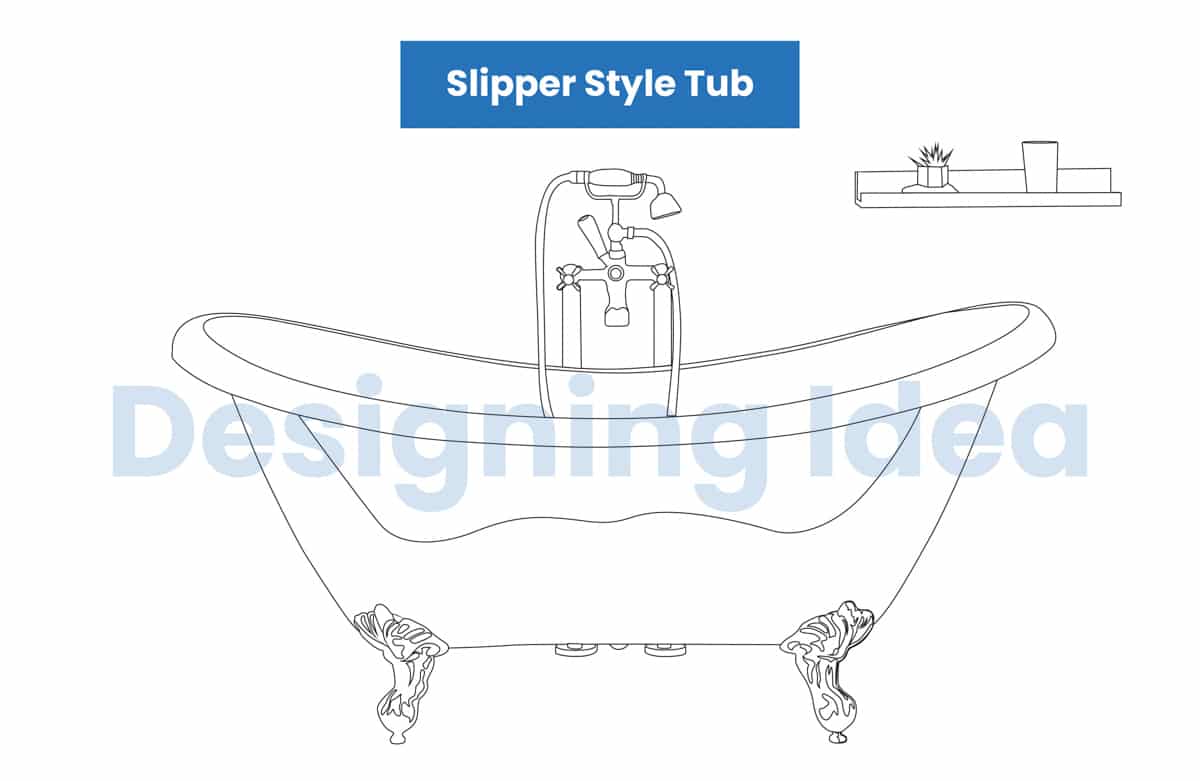 Slipper Style Tub