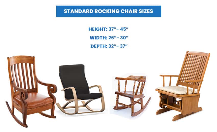 Standard rocking chair sizes