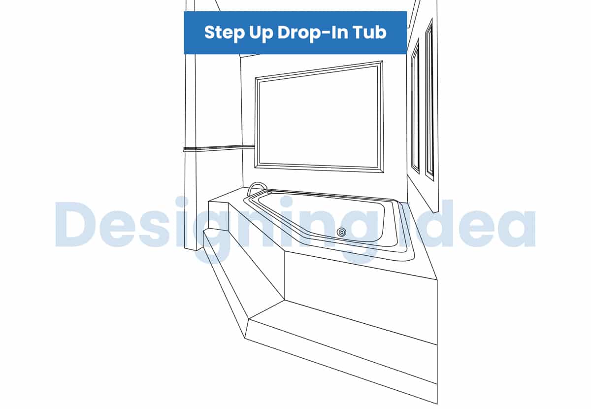 Step Up Drop In Tub