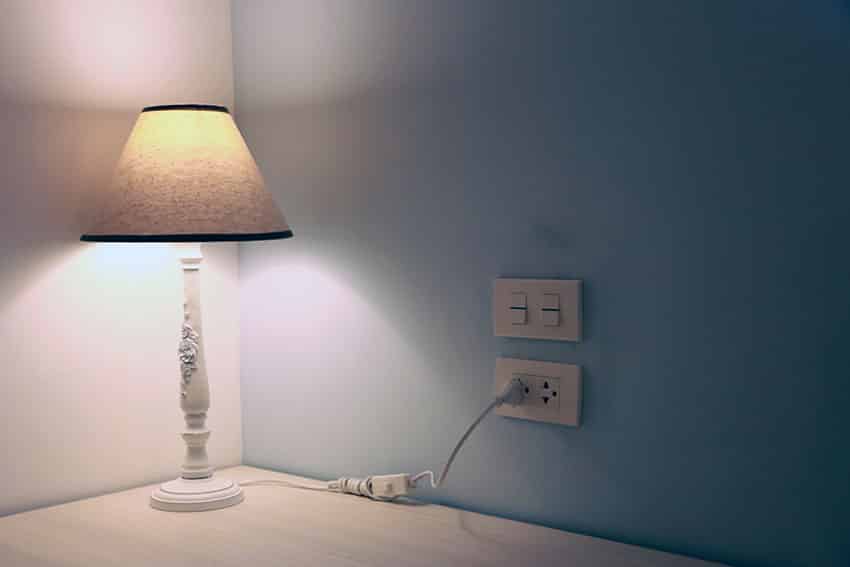 Lamp with cord