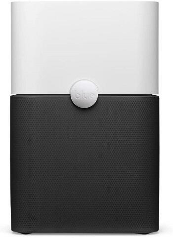 Air purifier with two washable pre-filters particle and carbon filter