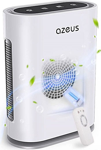 Air purifier with UV light and ionic generator