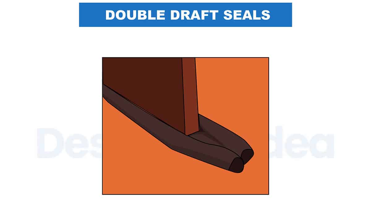 Double draft seals