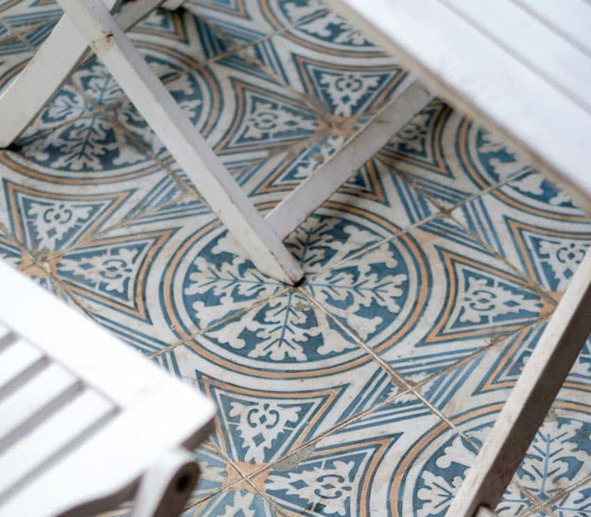 Encaustic tiles with pattern