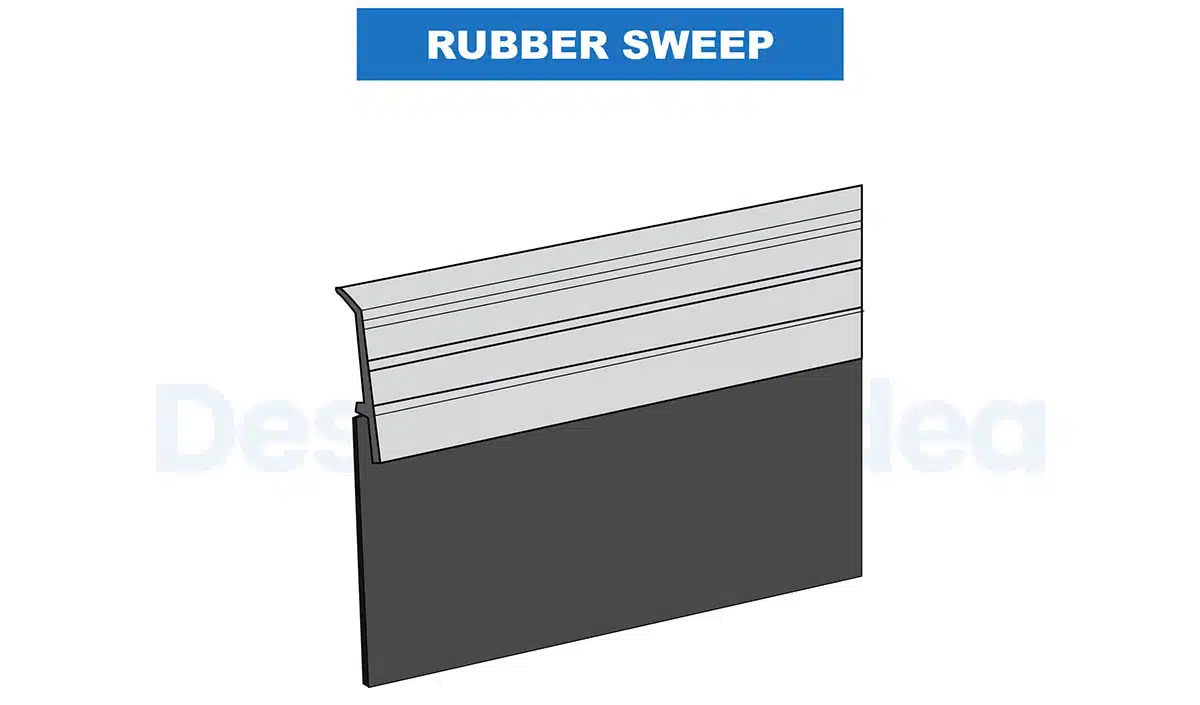 Rubber sweep