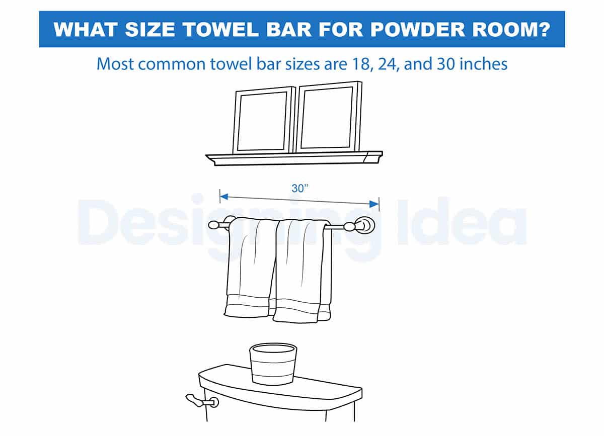Towel bar size