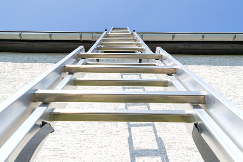 Ladder for gutters
