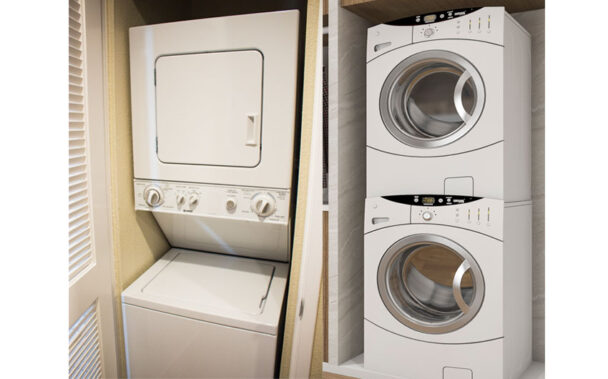 Laundry Center vs Stackable Washer & Dryer - Designing Idea