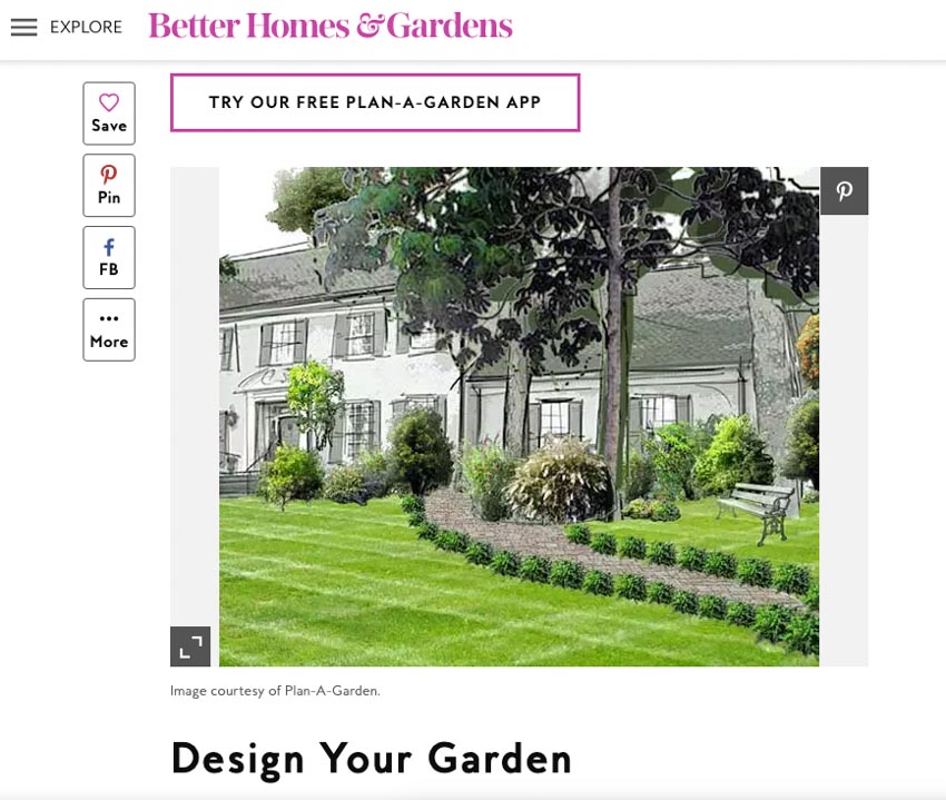 Plan A Garden landscaping lighting design software