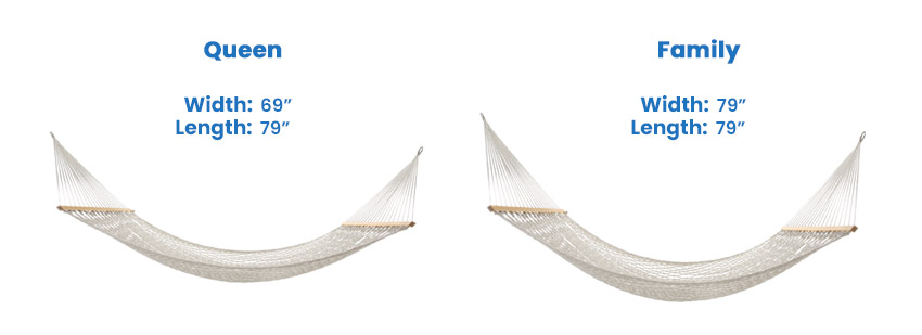 Queen and Family Hammock dimensions