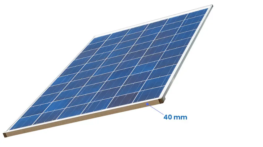 Solar panel thickness