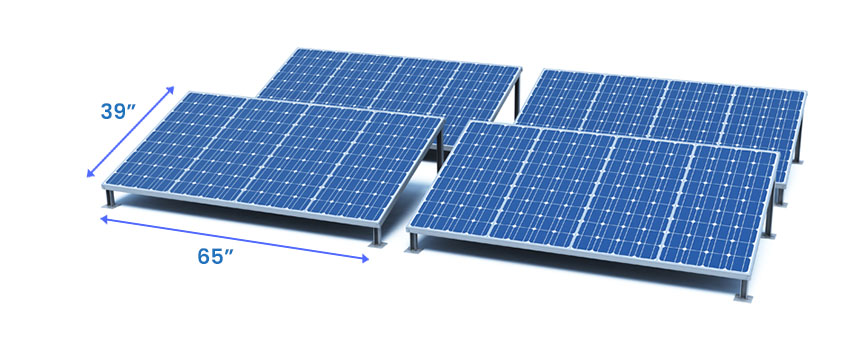 Standard solar panel size