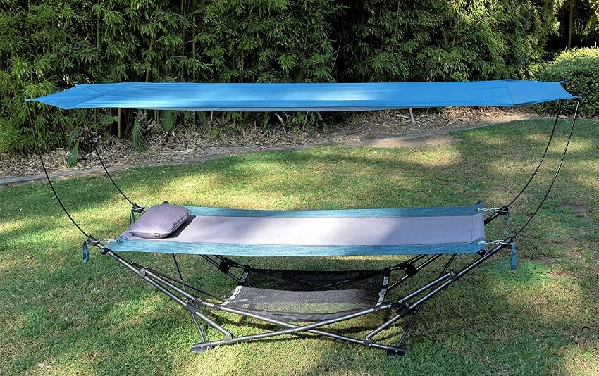 Collapsible portable removable canopy hammock