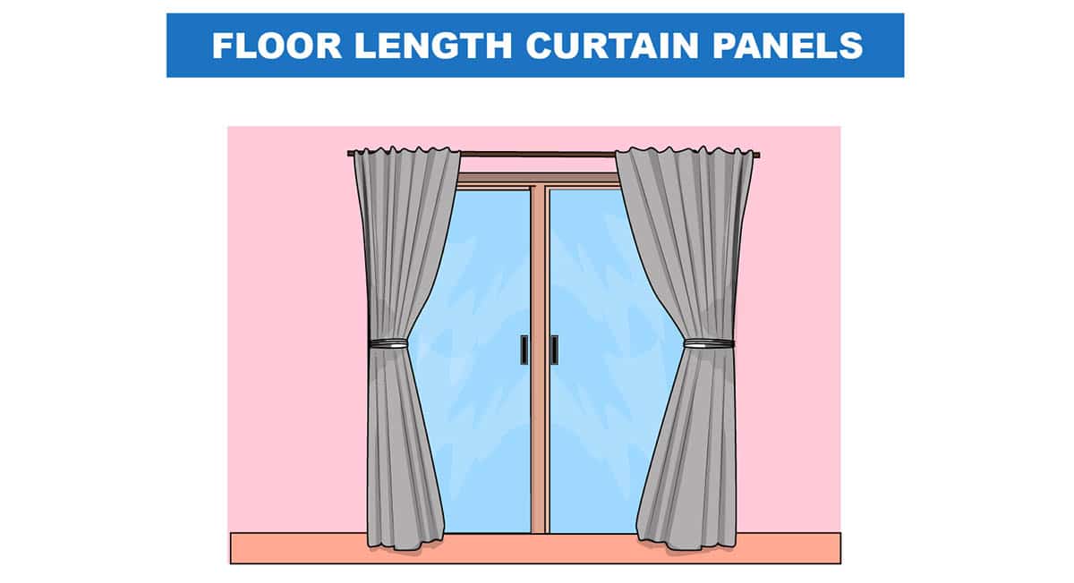 Floor length curtains