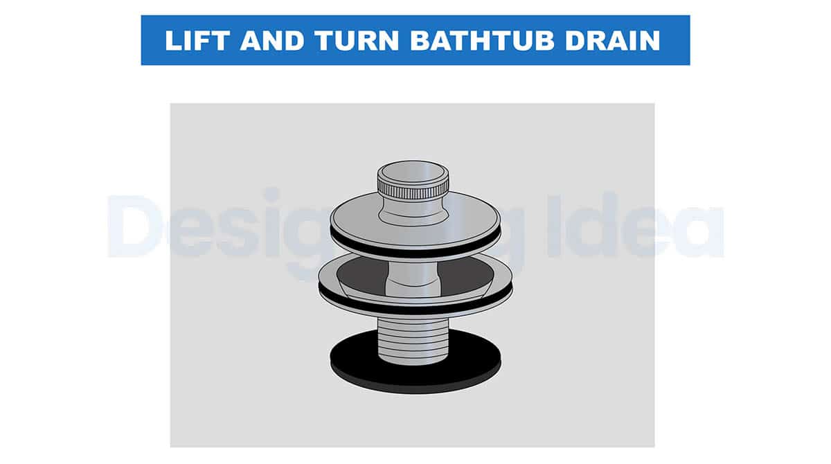 Lift and turn drain plug