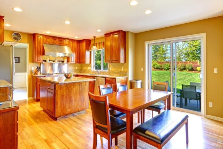 How To Lighten Up A Kitchen With Cherry Cabinets