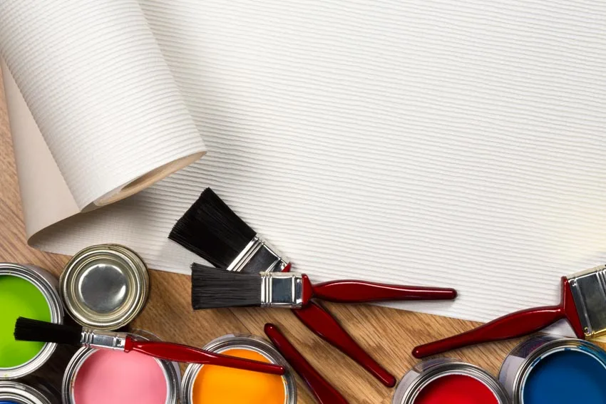 Roll of paintable wallpaper