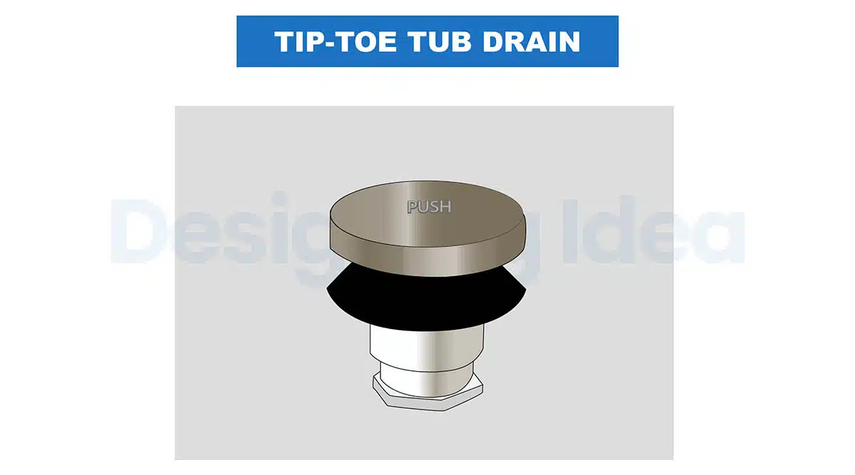 Tip toe drain