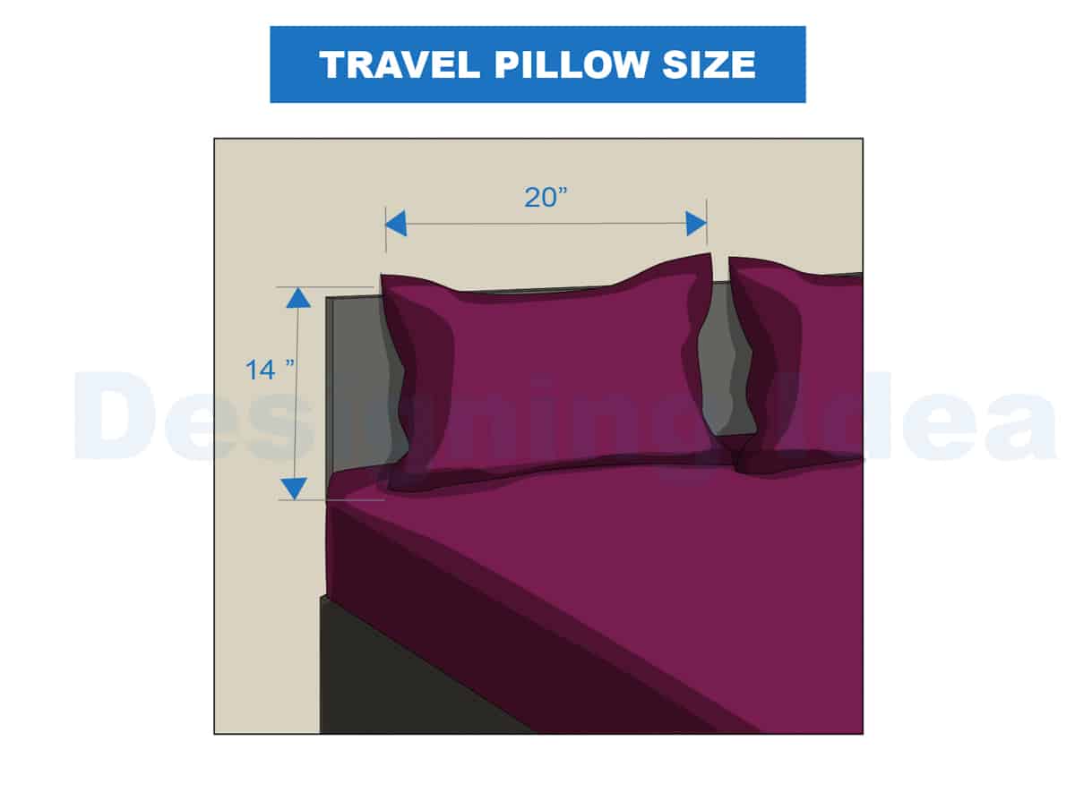 travel pillow size