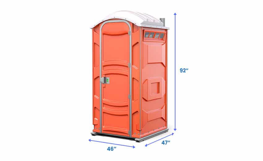 ADA porta potty dimensions