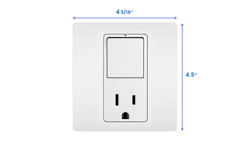 Combination wall plate dimensions