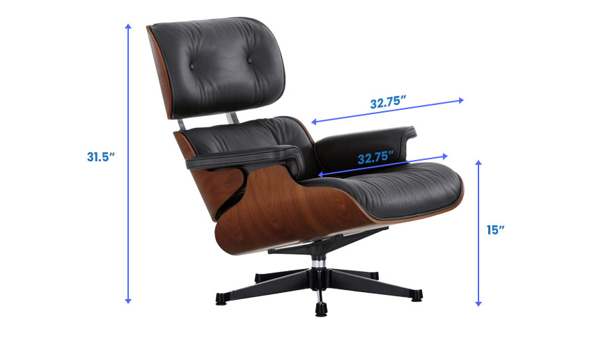 Eames Armchair dimensions