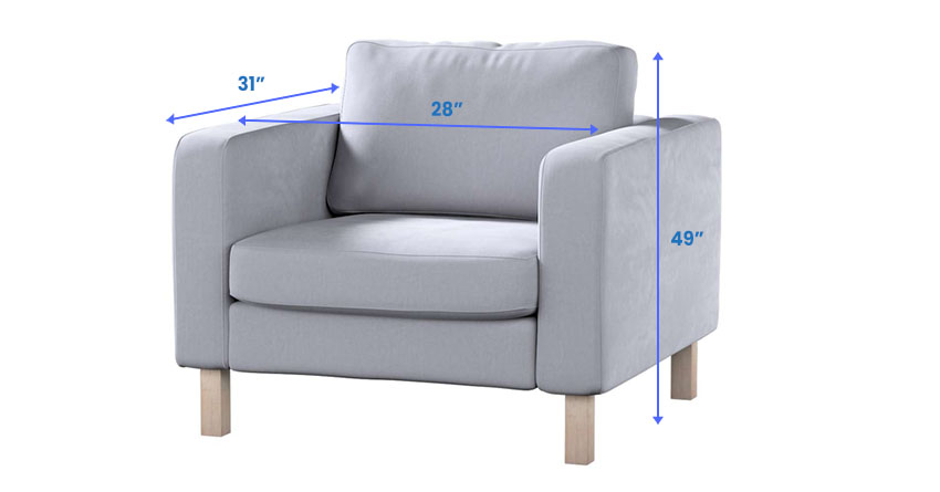 Karlstad armchair dimensions