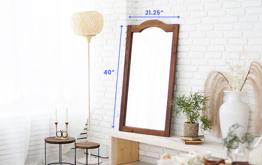 Large wall mirror dimensions