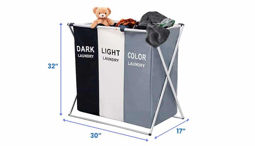 Laundry basket holder dimensions