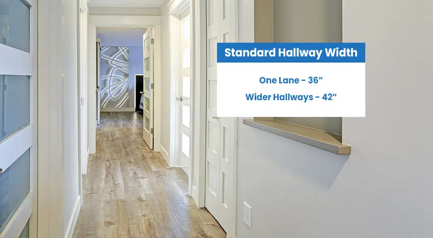 Standard hallway width