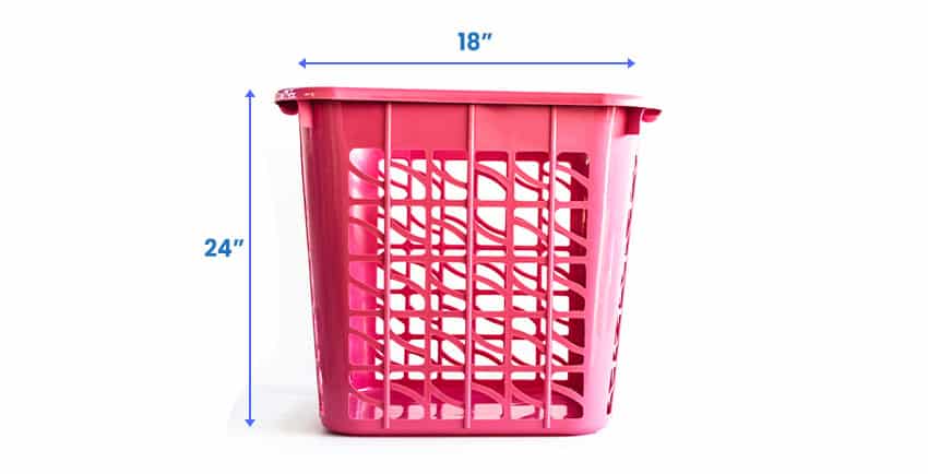 Tall laundry basket dimensions