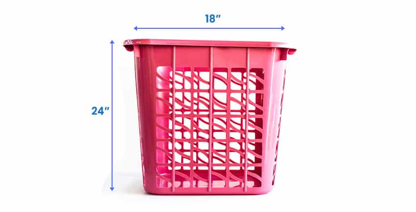 Dimensions for tall basket for the laundry 