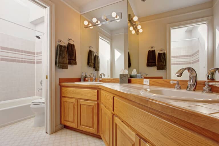 30 Inch Honey Oak Bathroom Vanity