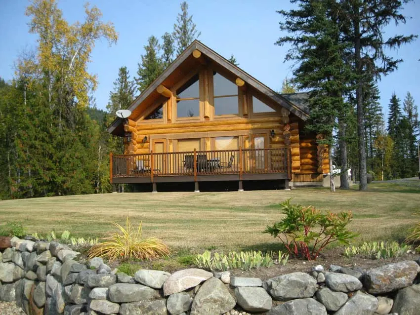 Exterior of a modern cabin