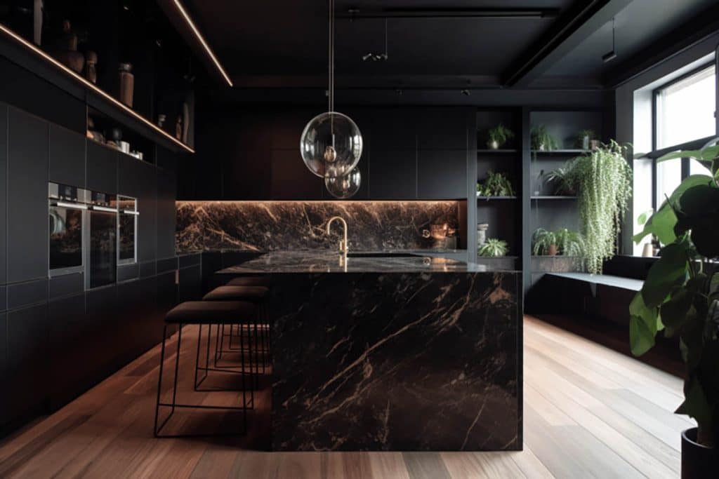 Types of Black Marble (Finishes & Designs) - Designing Idea