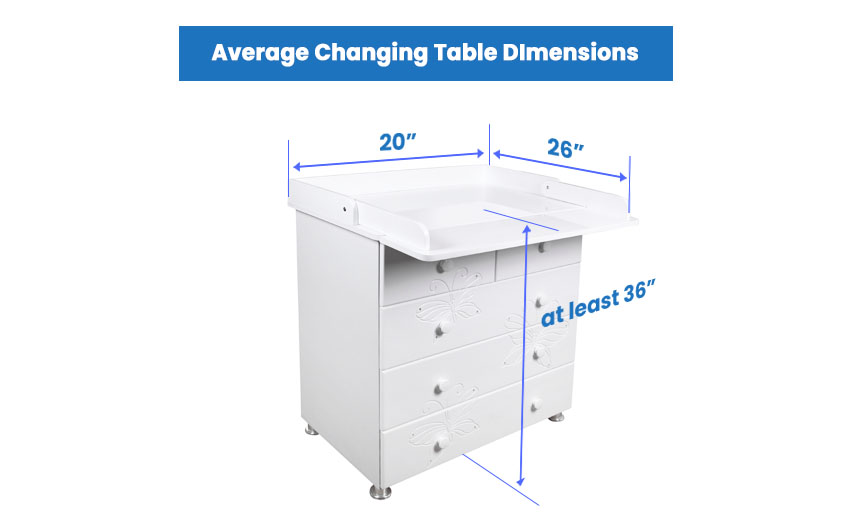 changing table mattress pad dimensions