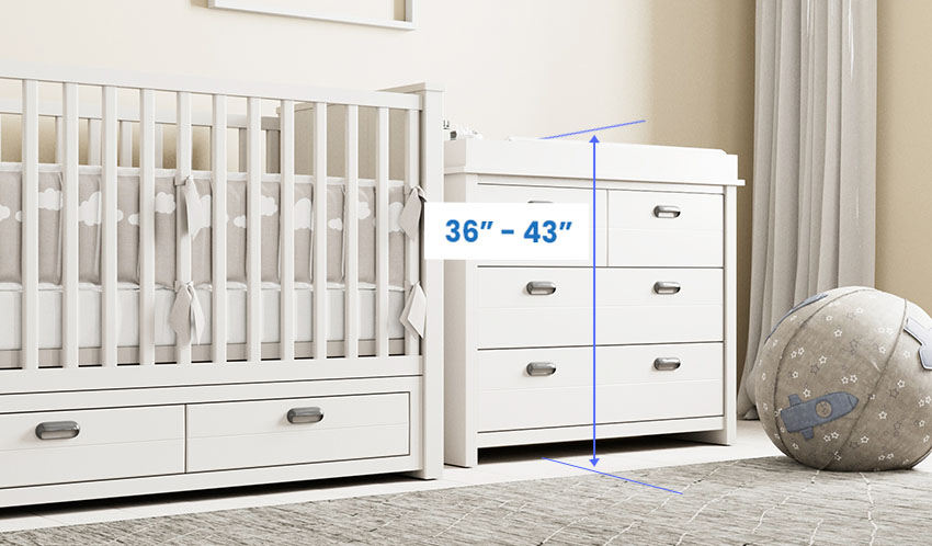 Changing table height