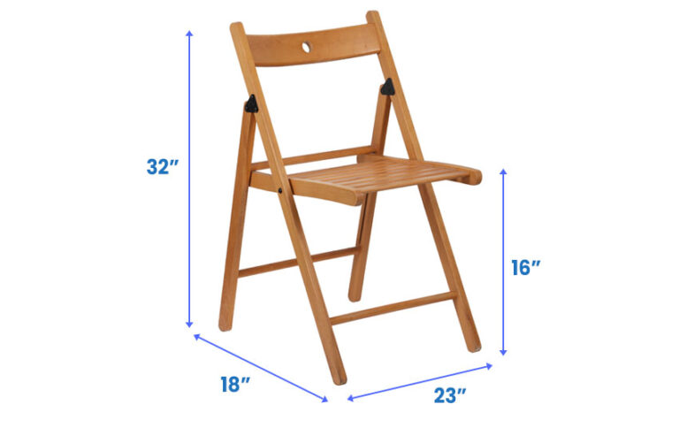 Folding Chair Dimensions (Different Styles)