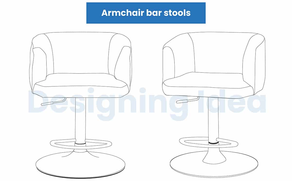 Armchair stools