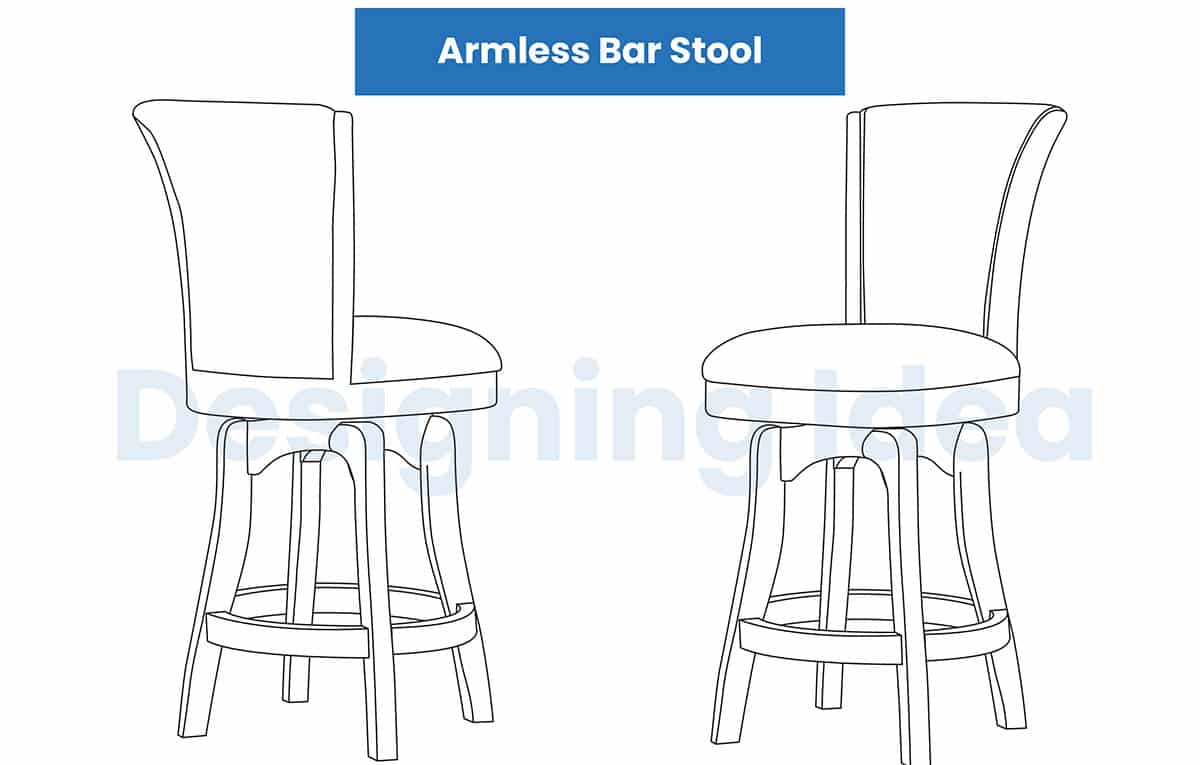 Armless stools