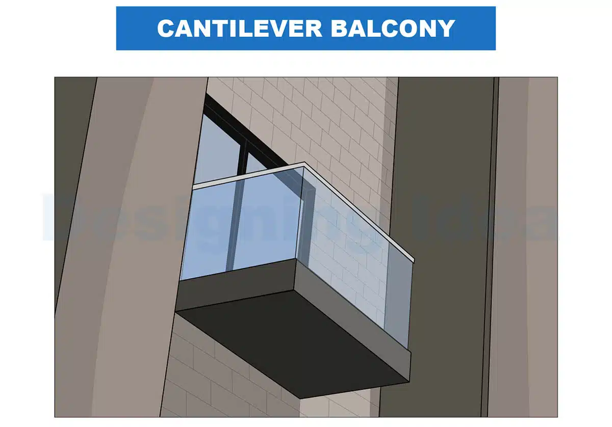 Cantilever balcony