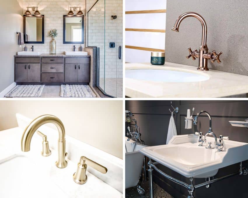 Different faucet types for residential bathrooms