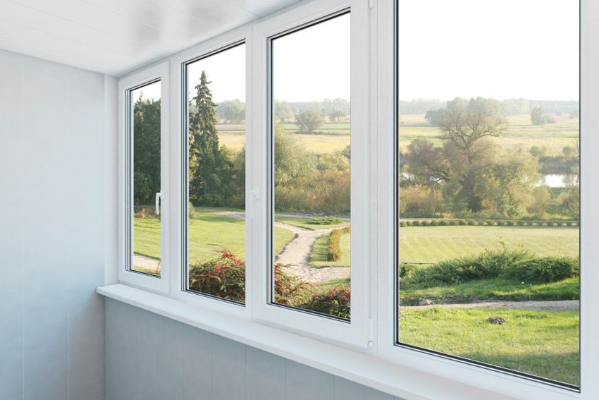 House interior with white walls and inviting windows