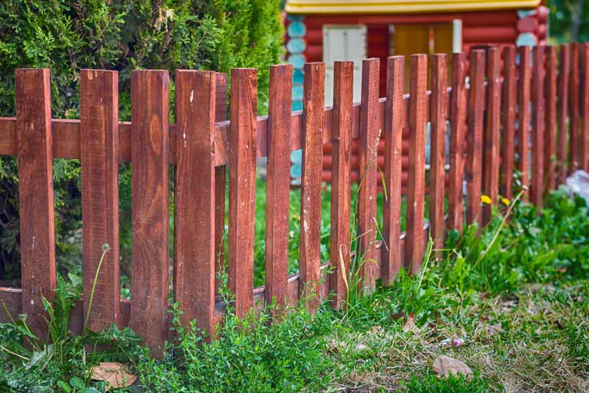 Landscape with picket fencing